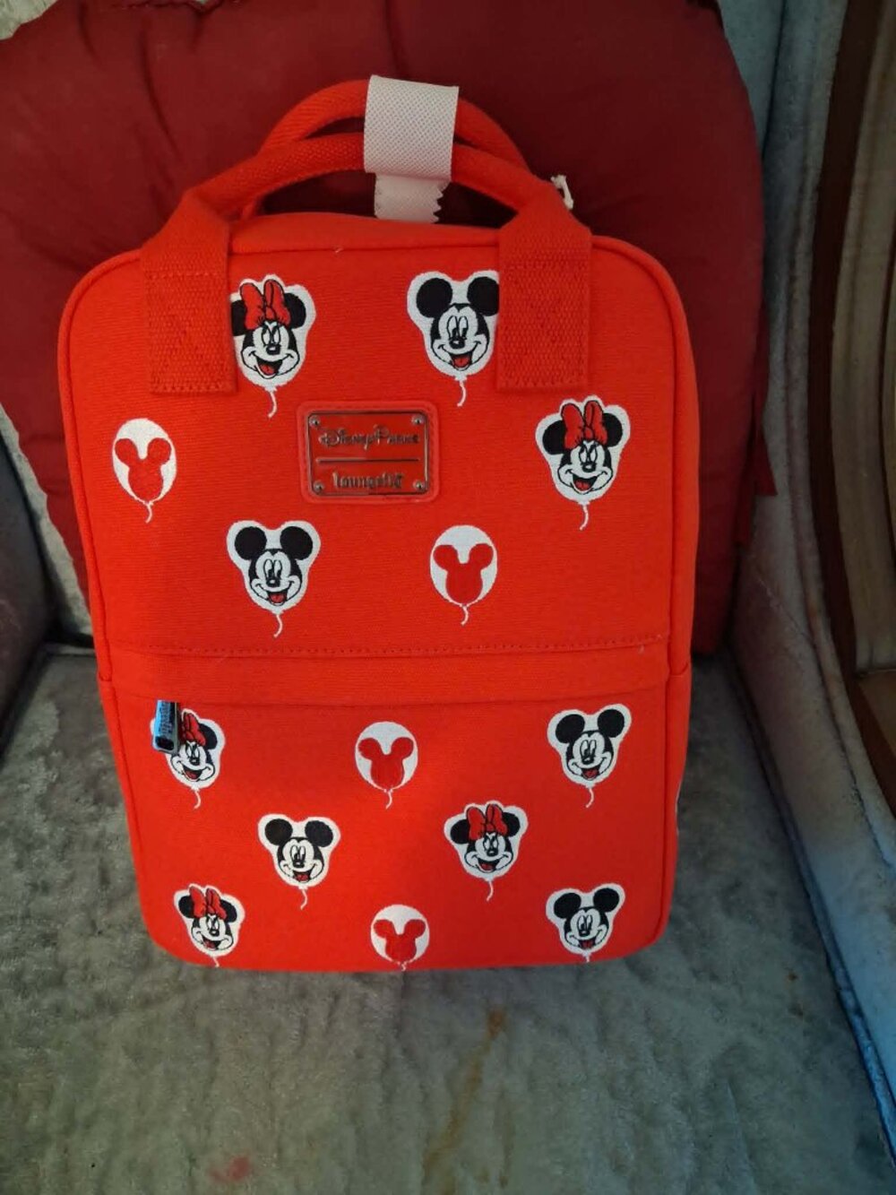 BNWT Disney Parks Exclusive Red Canvas Loungefly